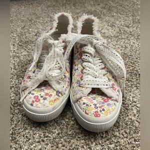 LoveShackFancy Superga Floral Lace Sneakers